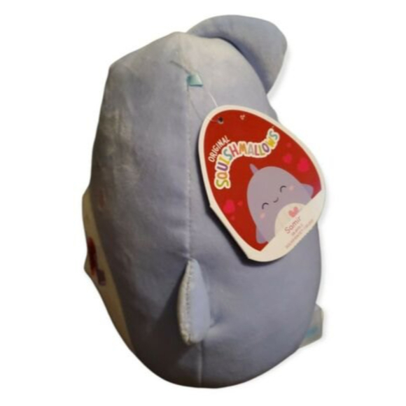 Squishmallows 2022 Valentines Day Samir Whale 8” Plush Toy NWT - Picture 2 of 3